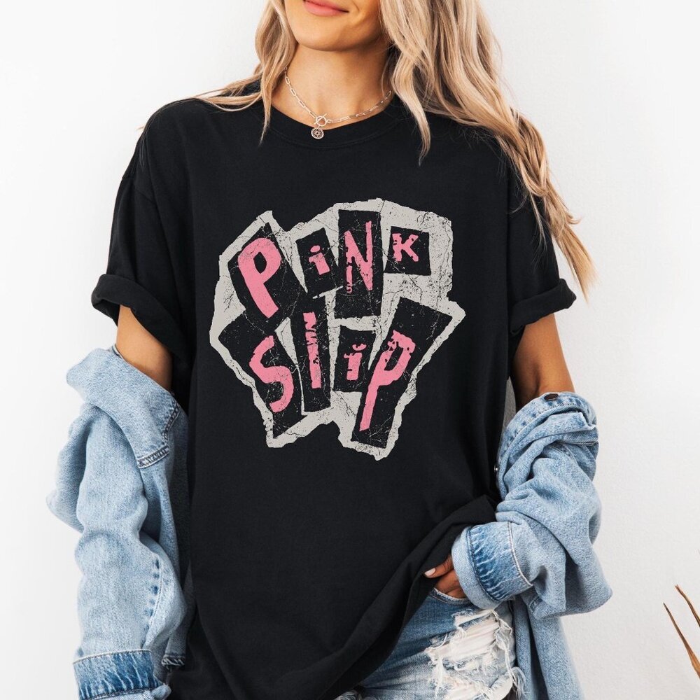 Pink Slip Shirt, Freakier Friday Tee, Retro Band Shirt, Y2K Movie 2 91